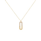 14K Solid Gold Diamond Pendant Necklace: Dainty Minimalist Jewelry