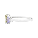 Heart Shape Multicolor Sapphire Ring - 14K Gold Engagement, Wedding