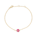 Marquise Cut Ruby and Diamond Bracelet: 14K Gold Jewelry