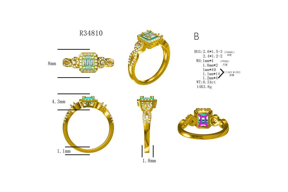 19334R RING WITH DIAMONDS