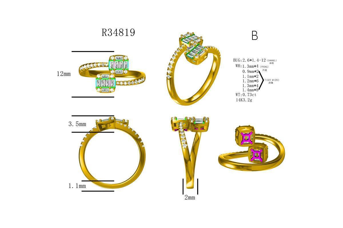 19337R RING WITH DIAMONDS