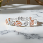 Bridal Jewelry Set, Simulated Diamond Necklace, Bracelet & Earrings, Wedding Jewelry