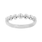 14K White Gold Light Brown Diamond & Blue Sapphire Bezel Ring