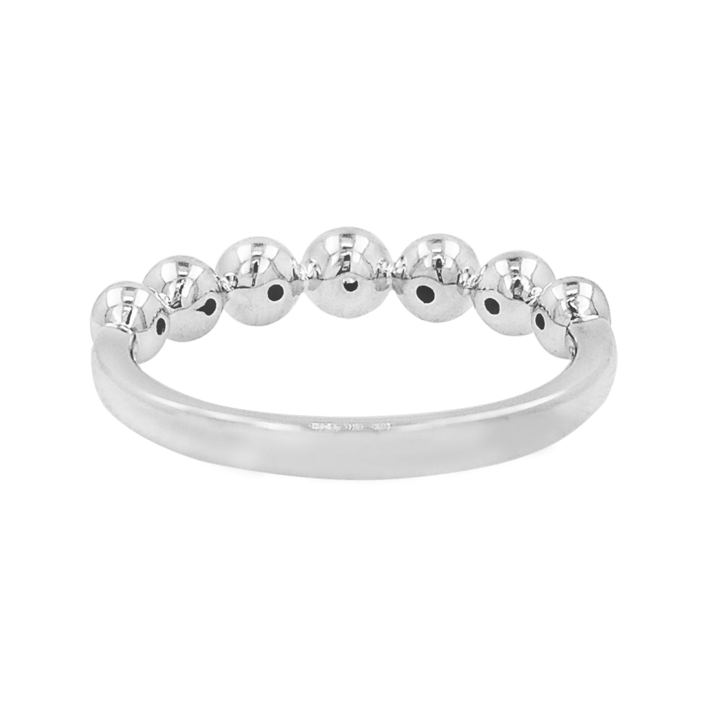 14K White Gold Light Brown Diamond & Blue Sapphire Bezel Ring