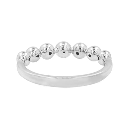 14K White Gold Light Brown Diamond & Blue Sapphire Bezel Ring