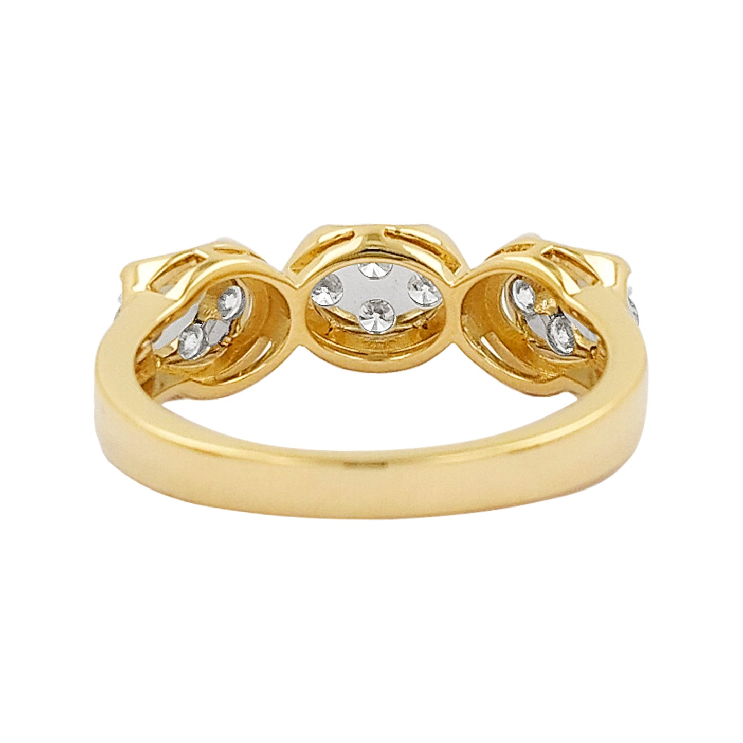 14K Gold Diamond Cluster Ring: 0.50 CTW Anniversary Gift