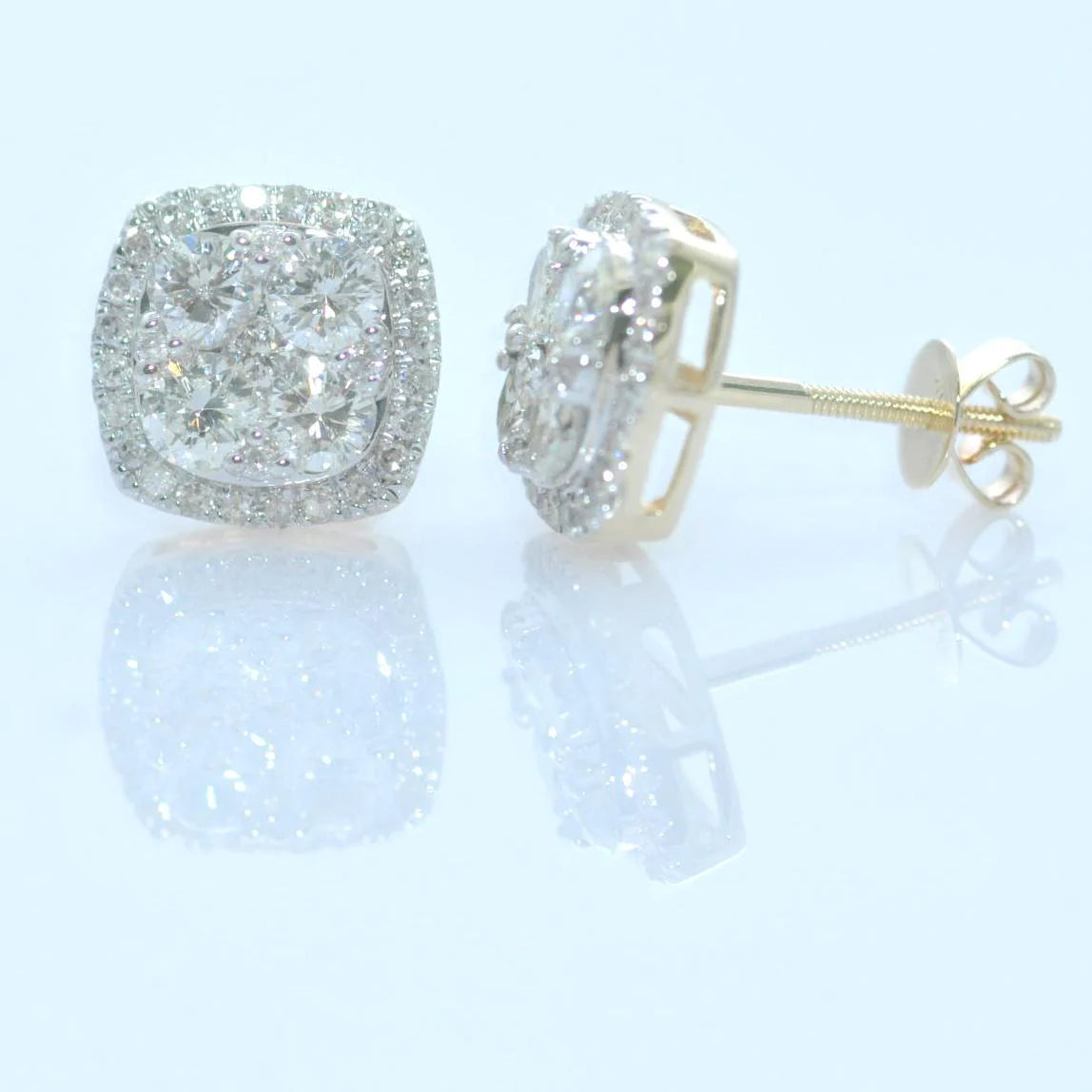 13899E-1.5CT Earring With Diamond