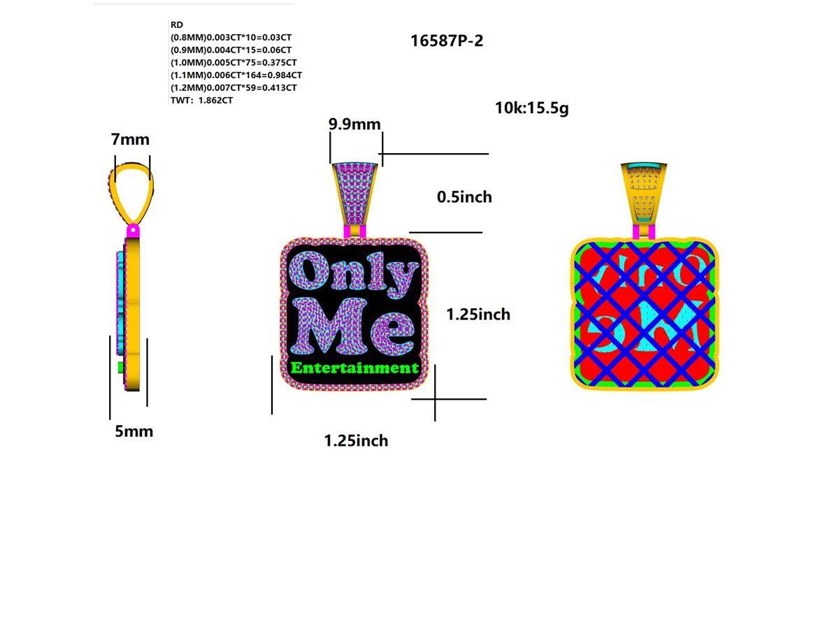 16587P Pendant With Diamond
