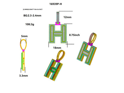 16939P-H Pendant With Diamond