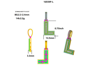 16939P-L Pendant With Diamond