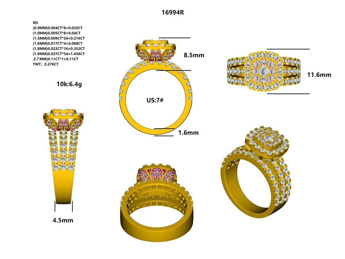 16994R Ring With Diamonds