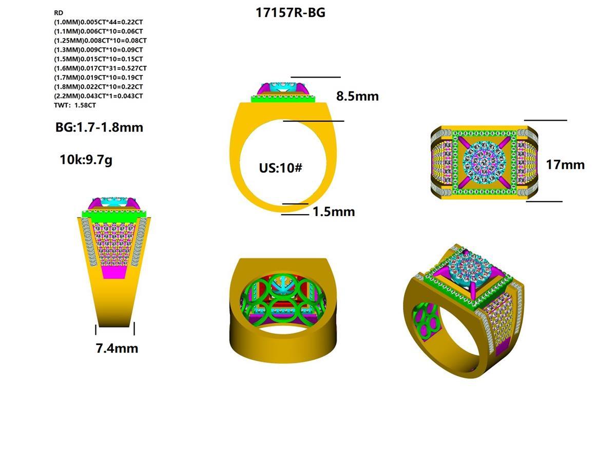 17157R-BG Ring With Diamond