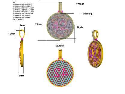 17683P Pendant With Diamond