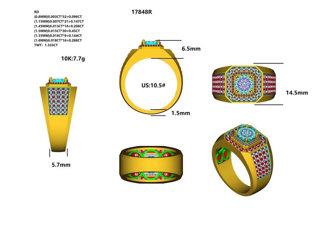 17848R Ring With Diamond