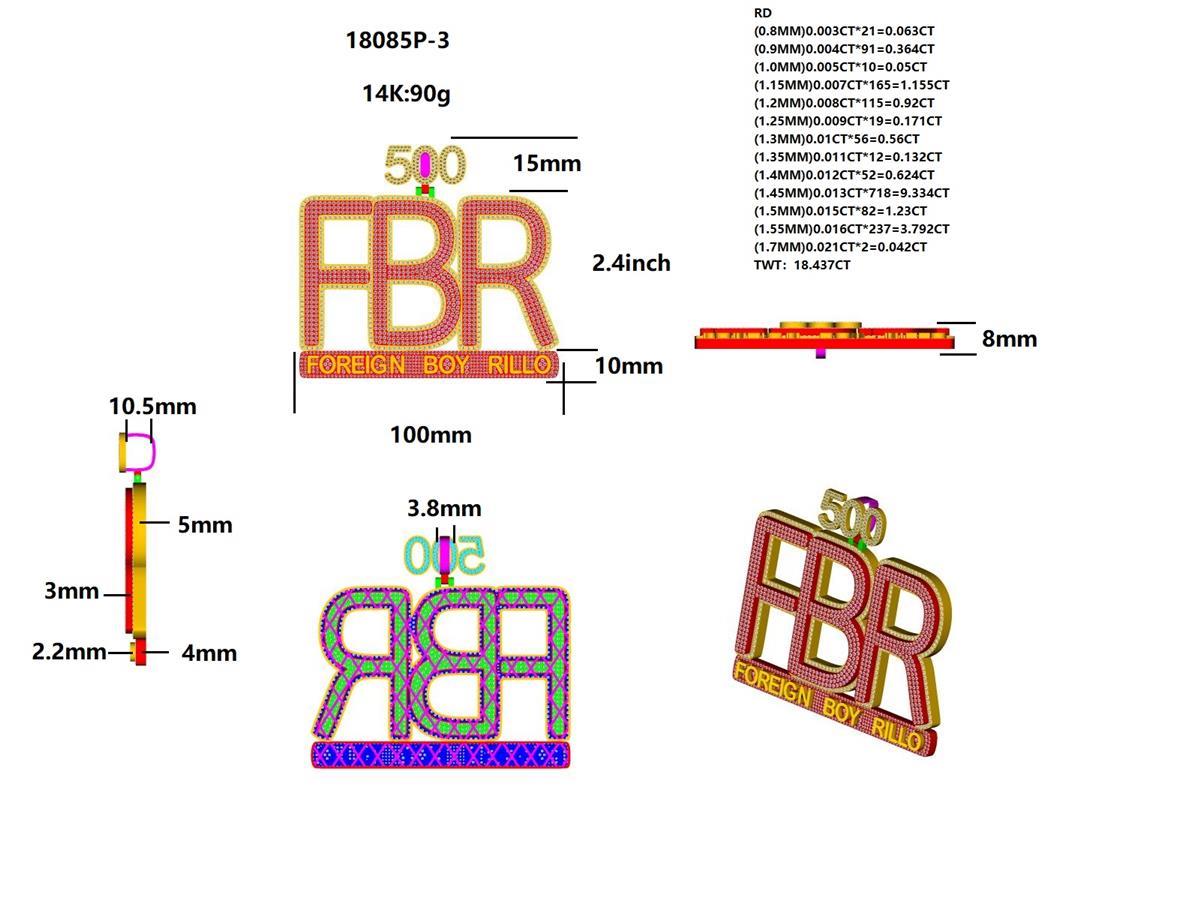 18085P Pendant With Diamond